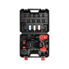   YATO Akkus ütvecsavarozó készlet 21 részes 1/2" 700 Nm 18 V Li-Ion (2 x 3,0 Ah akku és töltő)