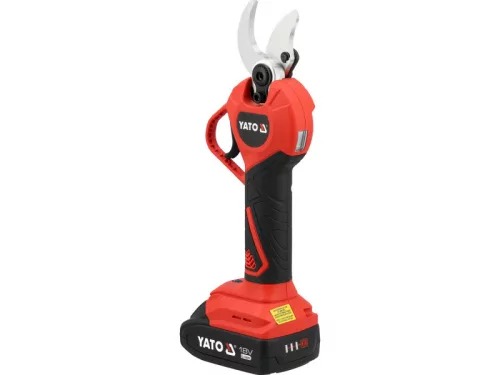 YATO Akkus metszőolló szénkefementes 30 mm 18 V ( 2 Ah akksival és töltővel )