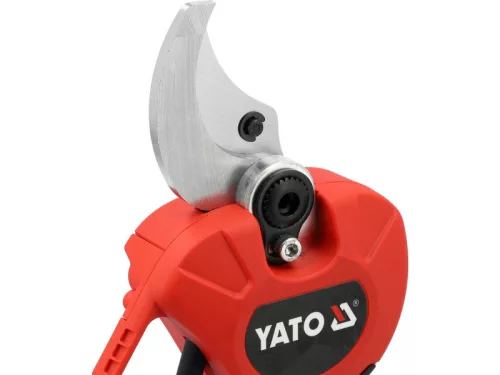 YATO Akkumulátoros metszőolló szénkefementes  40 mm 18 V ( 2 Ah akksival és töltővel )