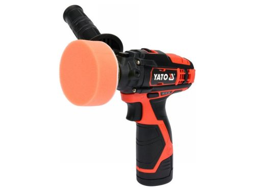 YATO Akkus polírozó 80 mm 12 V Li-Ion (1 x 2,0 Ah akku + töltő)