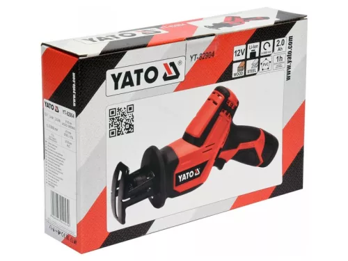 YATO Akkus szablyafűrész 12 V Li-Ion (1 x 2,0 Ah akku + töltő)