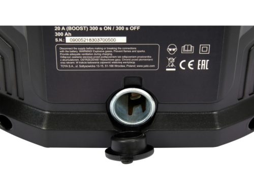 YATO Akkumulátor töltő 12 V / 20 A / max. 300 Ah