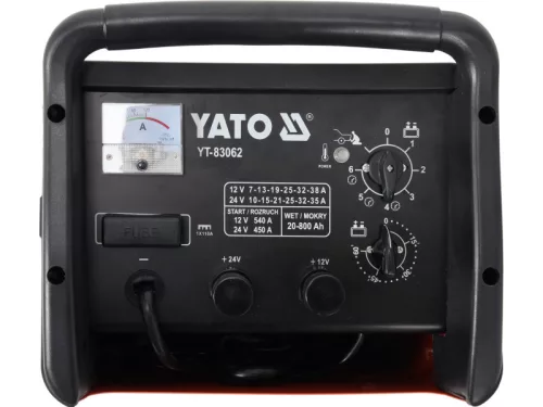 YATO Akkumulátor töltő-indító 12-24 V / 540A / 20-800 Ah