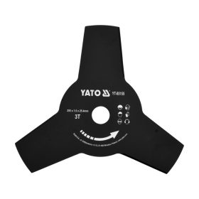 YATO Bozótvágó kés fűkaszához 255 x 25,4 x 1,6 mm