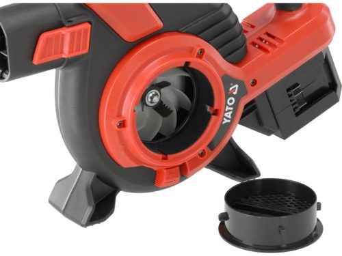 YATO Akkus Lombfúvó-szívó 45 liter 2 x 18 V (akku és töltő nélkül)