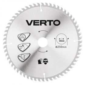 KÖRFŰRÉSZLAP VERTO  61H108 250X30 Z100 ALUMINIUMHOZ