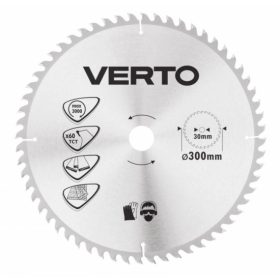   KÖRFŰRÉSZLAP VERTO  61H138 300X30 Z60 KEMÉNYFÉM FOGAKKAL