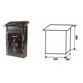 POSTALÁDA IBFM NAGY, ÁLLÓ 23X38X8 CM