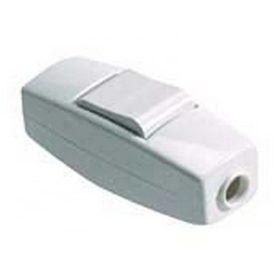 KAPCSOLÓ ZSINÓRHOZ 6A 250V FEHÉR 6541 /SZÖGL./