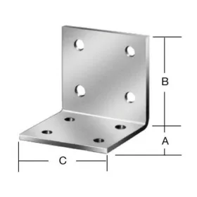 VORMANN DERÉKSZÖGŰ LEMEZ 70904 40X40X40/ 100 DB