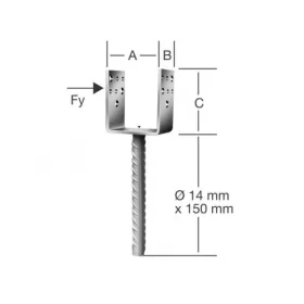 VORMANN OSZLOPTALP 71278 81X50X80 BETONOZHATÓ