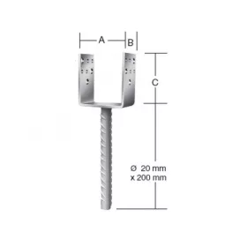 VORMANN OSZLOPTALP 71317 101X60X100 BETONOZHATÓ