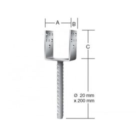 VORMANN OSZLOPTALP 71320 141X60X100 BETONOZHATÓ