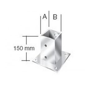 VORMANN OSZLOPTALP 71416 91X91 MM CSAVAROZHATÓ FIX