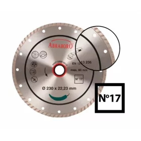 GYÉMÁNTVÁGÓ ABRABORO 125X22,3 No.17 FOLYAMATOS TURBO