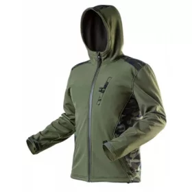   DZSEKI NEO 81-553-XXL SOFTSHELL, VÍZ ÉS SZÉLÁLLÓ TEREPMINTÁS/OLIVA