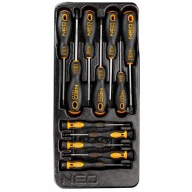   MŰSZERÉSZCSAVARHÚZÓ KÉSZLET NEO 84-247, PZ, TX, 12 RÉSZES