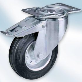 KERÉK  ¤ 150 MM VILLÁS, FÉKES