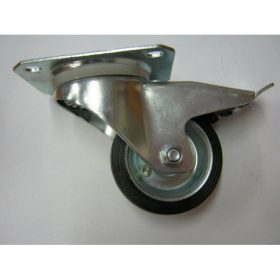 KERÉK ÖNBEÁLLÓ TALPAS FÉKES ¤  80 FÉMHÁZAS 