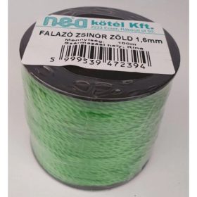 KŐMŰVESZSINÓR 1.6 MM/100 M  ZÖLD 