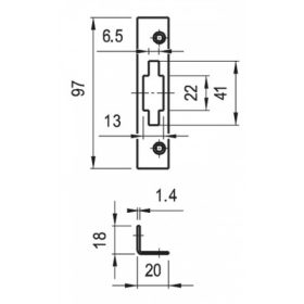 ZÁRÓLEMEZ LŐVÉR HAJLÍTOTT 10 DB-OS CSOMAG