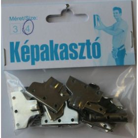 KÉPHOROG  4-ES ACÉLTŰSZEGGEL/10 DB