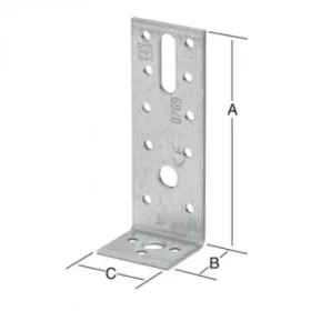 VORMANN DERÉKSZÖGŰ LEMEZ 70919 110X35X40 MM/ 50 DB