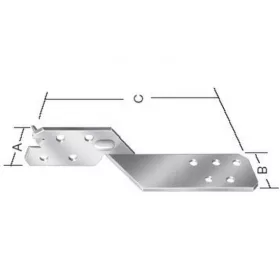   Vormann Szelemen-szarufa összekötő 70958 170 mm, univerzális 50 db