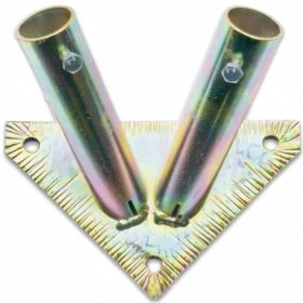 ZÁSZLÓRÚDTARTÓ FÉM 2 ÁGÚ