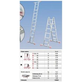 LÉTRA ALU KRAUSE UNIV. 4X4 MULTIMATIC 120694
