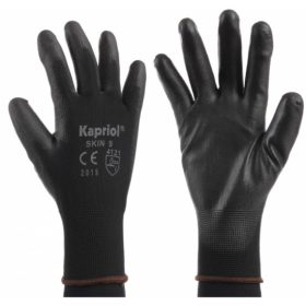 VÉDŐKESZTYŰ KAPRIOL 128027 SKIN FEKETE 10-ES