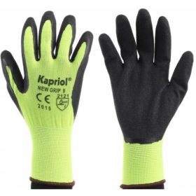 VÉDŐKESZTYŰ KAPRIOL 128037 NEW GRIP, SÁRGA-FEKETE 10-ES