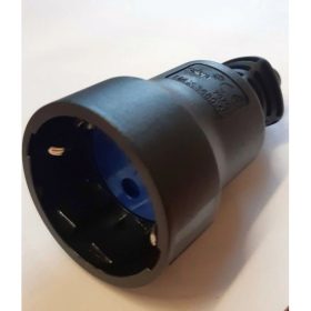 LENGŐ DUGALJ GUMI 2P+F FEKETE 16A 250V 