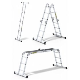   LÉTRA ALU professzionális multi 4x3 + polifa platform Drabest