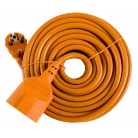 KÁBELHOSSZABBÍTÓ 20 M PRAKTIK 3x1,5MM2, ORANGE/ P294