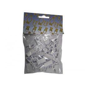 FÜGGÖNYCSIPESZ GÖRGŐVEL MÜA. FEHÉR/20 DB 