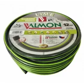   LOCSOLÓTÖMLŐ CSEH 1/2" LIME-EZÜST, ZÖLD CSÍKKAL /25M
