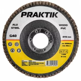 CSISZOLÓTÁRCSA PRAKTIK LAMELLÁS ¤115 A40 P007 