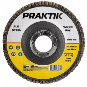 CSISZOLÓTÁRCSA PRAKTIK LAMELLÁS ¤115 A60 P008 