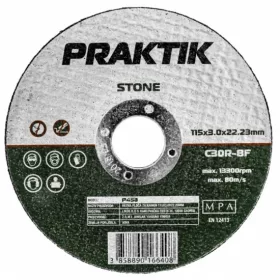 VÁGÓKORONG PRAKTIK  P458  KŐ 115MM