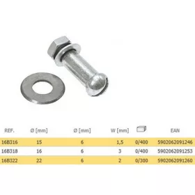 CSEMPEVÁGÓKERÉK TOPEX 16B318 16 MM
