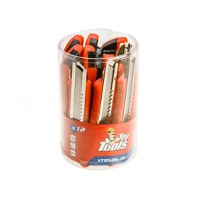 PVC KÉS KÉSZLET TOP TOOLS 17B528-12 18 MM 12 DARABOS