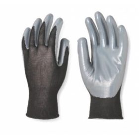   VÉDŐKESZTYŰ 1NIBB07 MÁRTOTT SZÜRKE NITRIL   7-ES/12 PÁR 