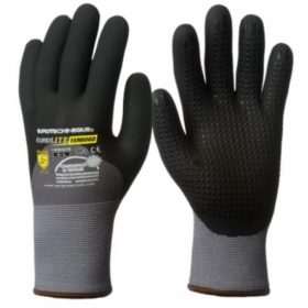   KESZTYŰ SZERELŐ 15N606D  9-ES FEKETE MIKROHABOSÍTOTT/ 10 PÁR