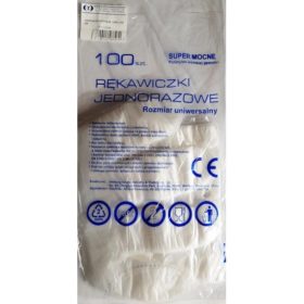 VÉDŐKESZTYŰ POLIE. UNIV.EGYSZER HASZNÁLATOS /100 DB