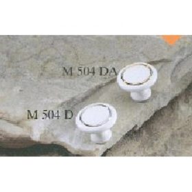 BÚTORGOMB M504 MŰA.FEHÉR EZÜST KARIKÁVAL / 20 DB