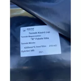 TAKARÓFÓLIA ˝R˝  4200X0,10 FEKETE/50M