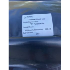 TAKARÓFÓLIA ˝R˝  6500X0,15 FEKETE/60M