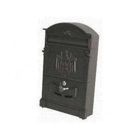 POSTALÁDA ÖNTÖTT CÍMERES FEKETE