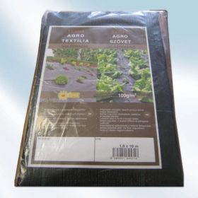 AGROSZÖVET FEKETE 1,6X10 M  PPHA 100G/M2